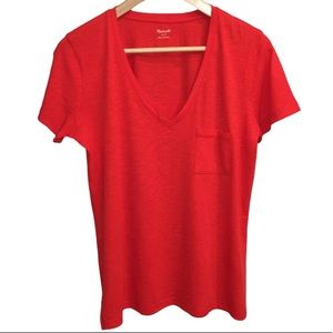 MADEWELL V-Neck Pocket Tee Shirt